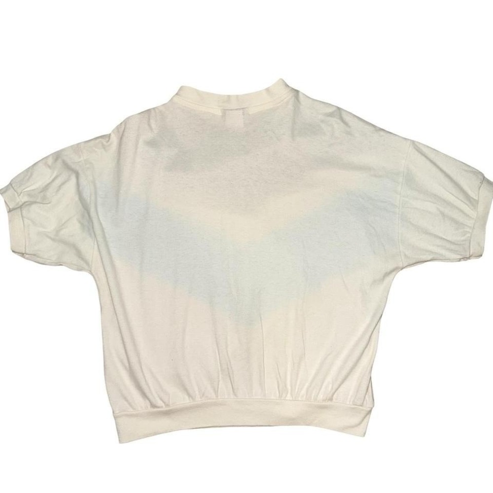 Vintage 70s Act III chevron color block blouse M/L - Picture 5 of 7